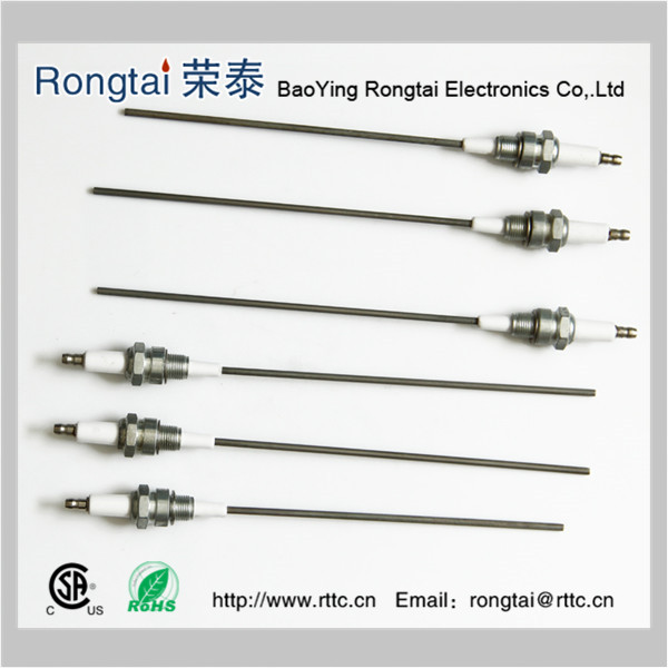 Ceramic ignition electrode burner series